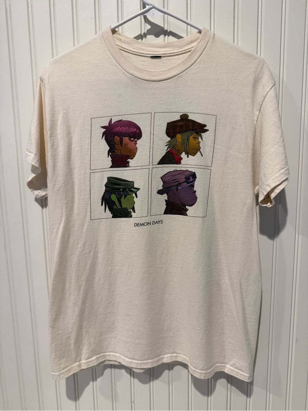 Gorillaz Demon Days Graphic Tee - Cream Men’s Shirt